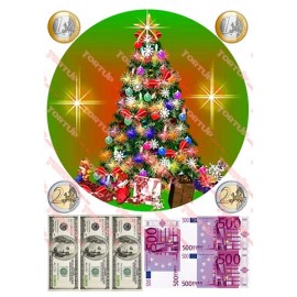 Вафельна картинка Новий Рік та Різдво 125
